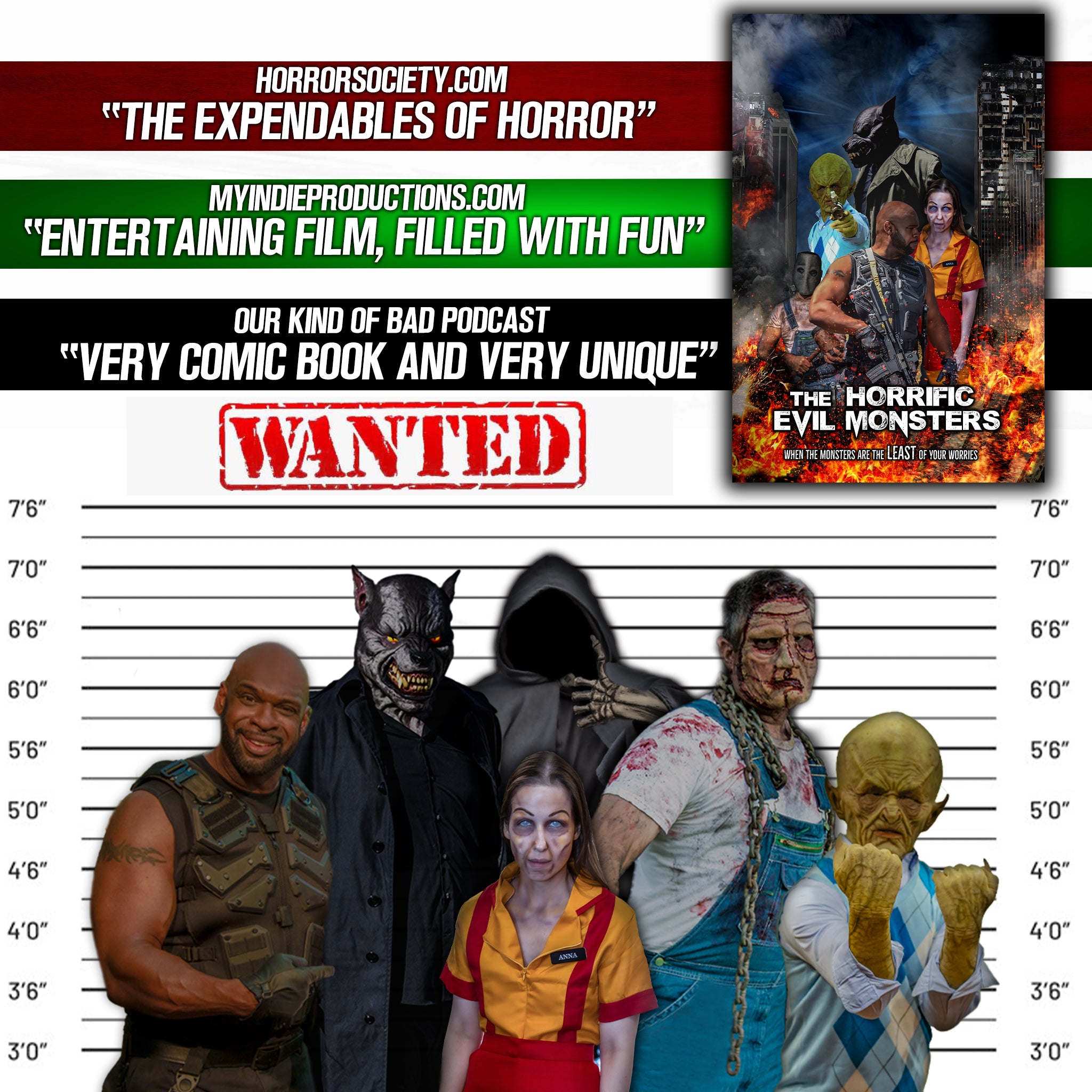 The Horrific Evil Monsters (DVD)